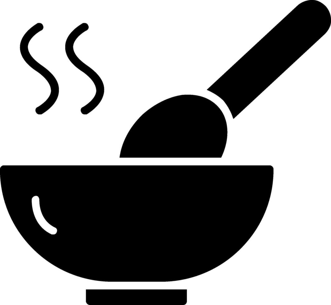 Soup Glyph Icon vector