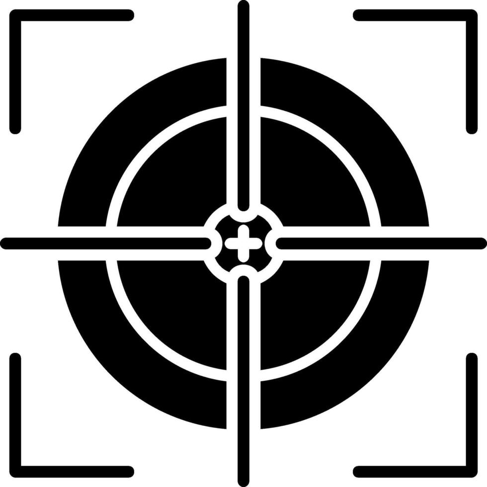 Scope Glyph Icon vector