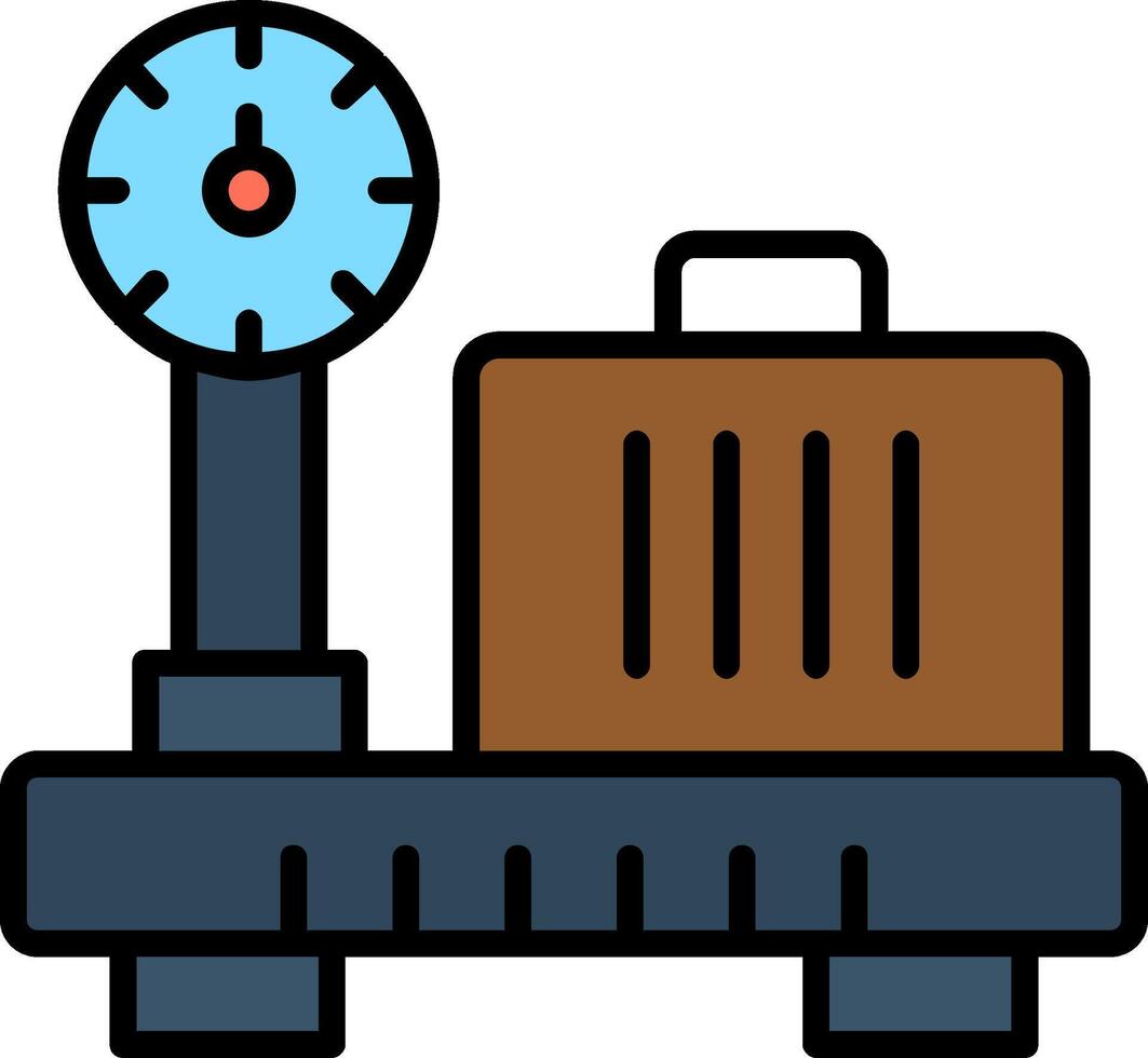 Scales Line Filled Icon vector