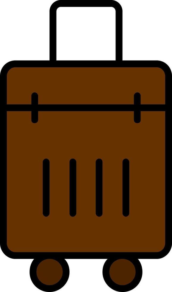 Bag Line Filled Icon vector