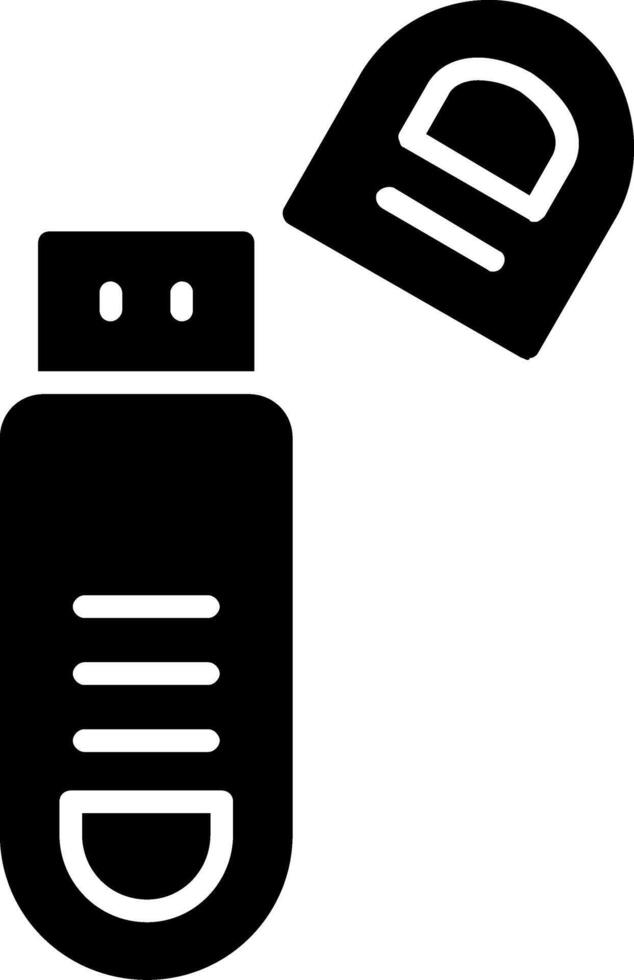 Usb Glyph Icon vector