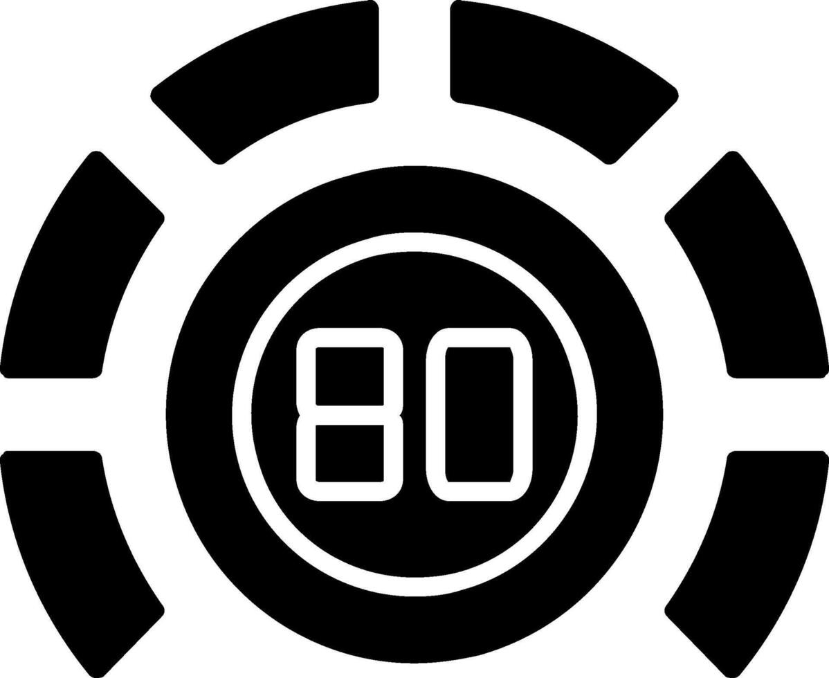 Thermostat Glyph Icon vector