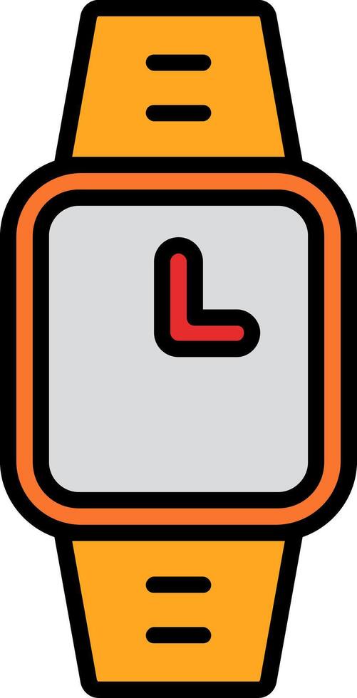 Watch Line Filled Icon vector