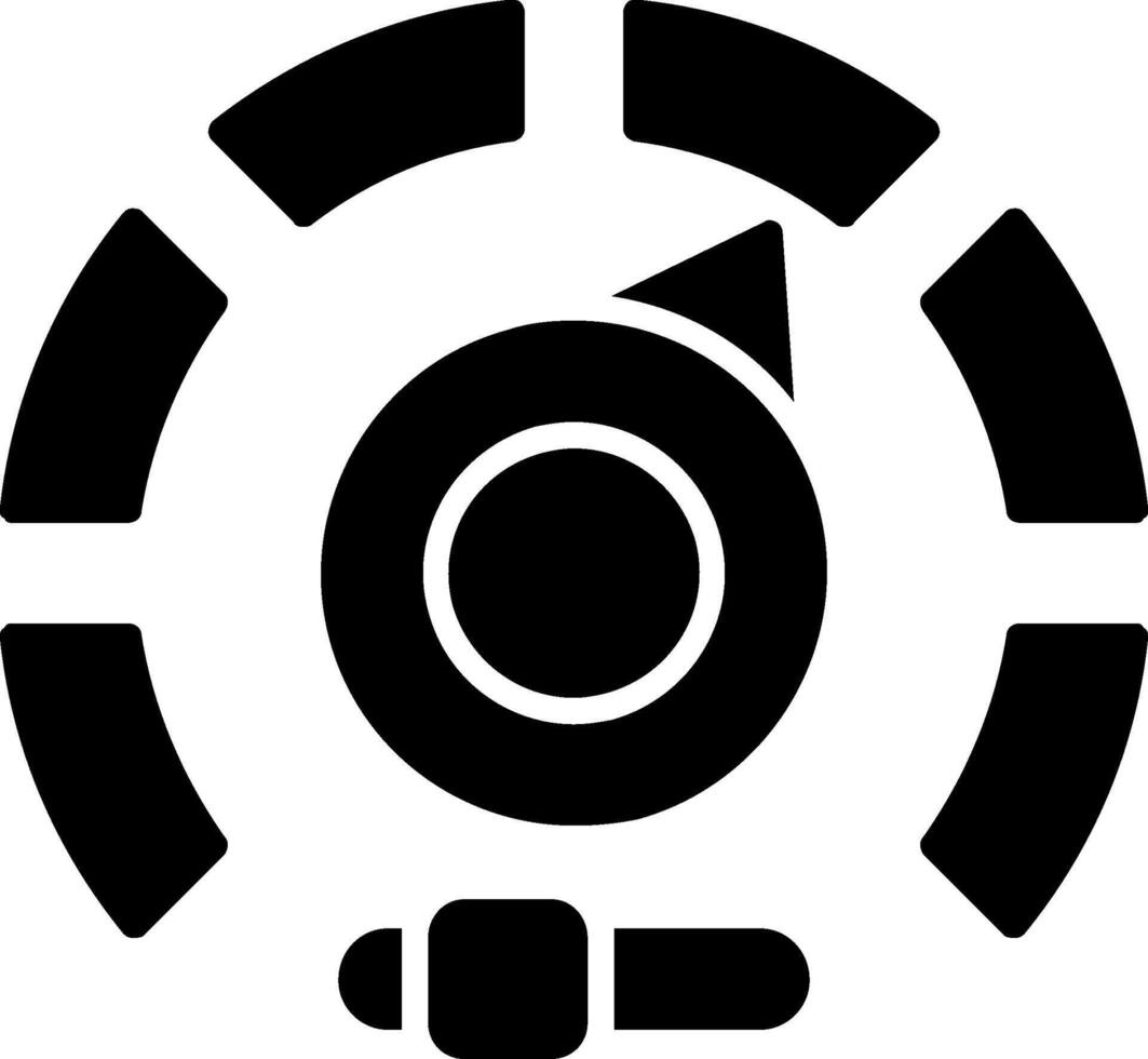 Gauge Glyph Icon vector