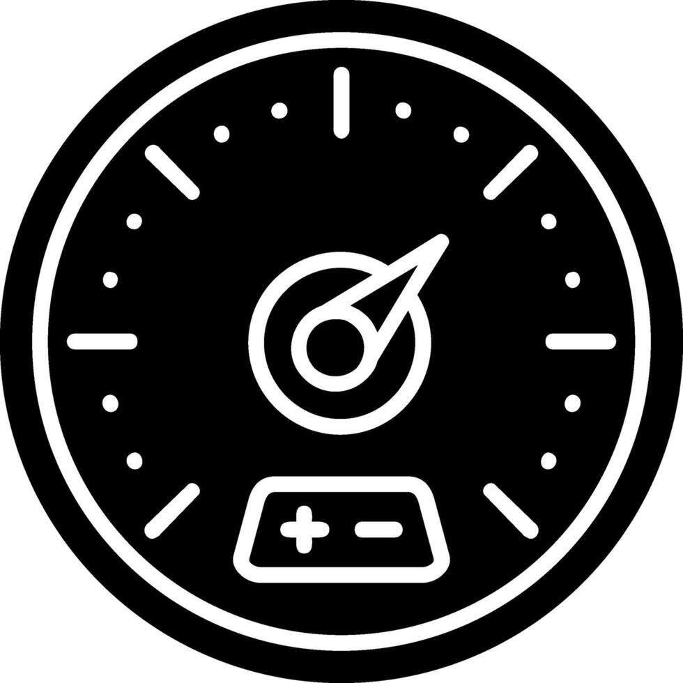 Gauge Glyph Icon vector
