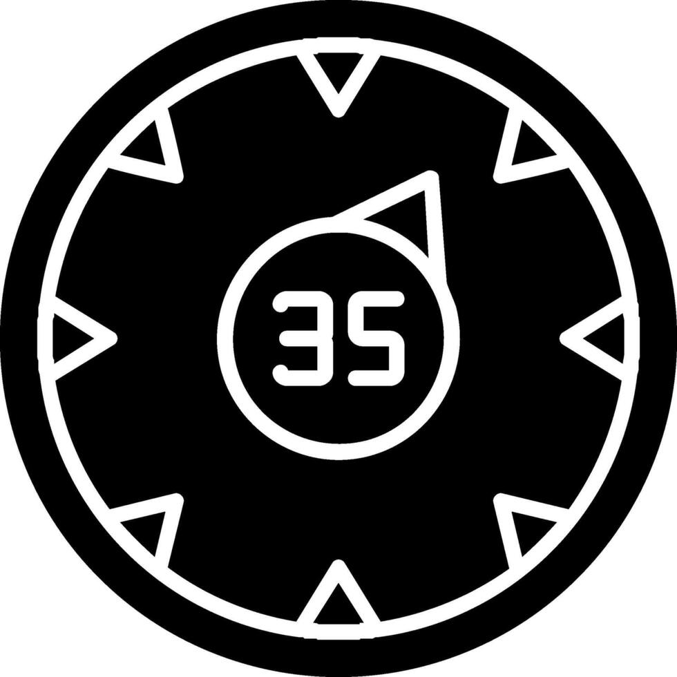 Gauge Glyph Icon vector