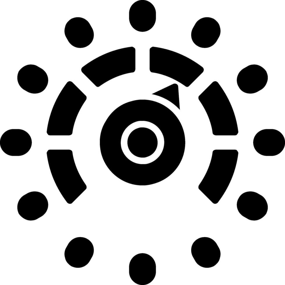 Dial Glyph Icon vector