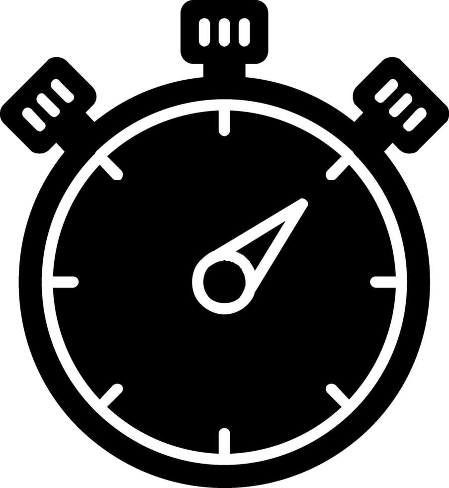 Stopwatch Glyph Icon vector