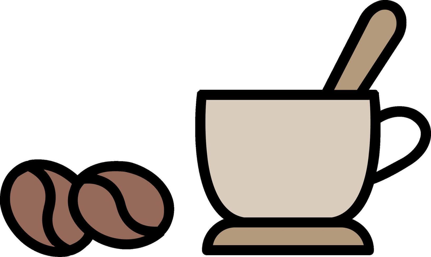 Coffee Line Filled Icon vector