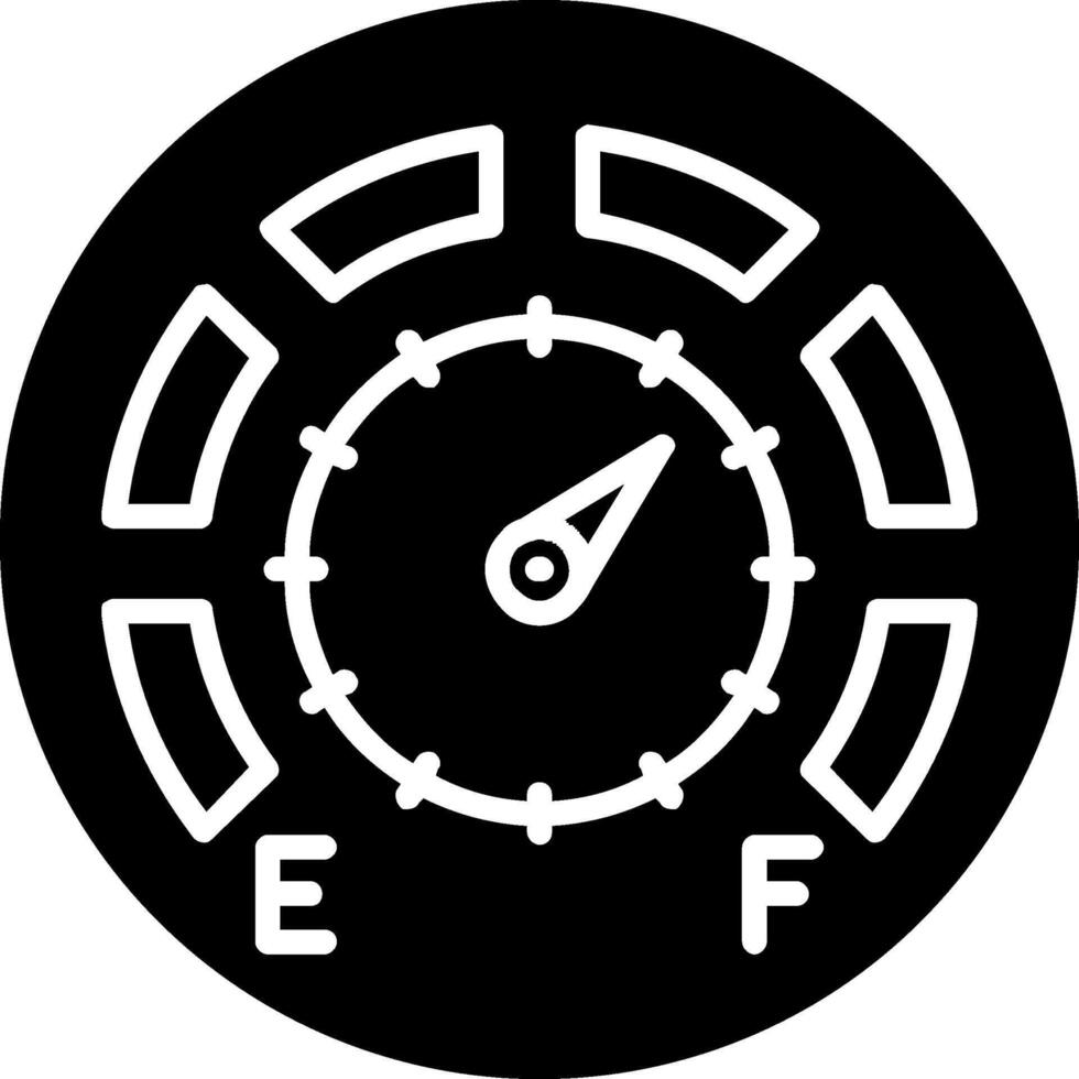 Gauge Glyph Icon vector