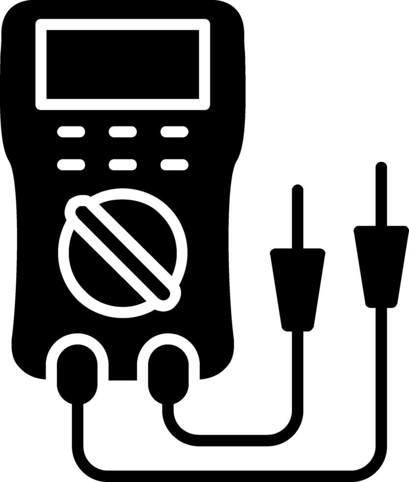 Multimeter Glyph Icon vector