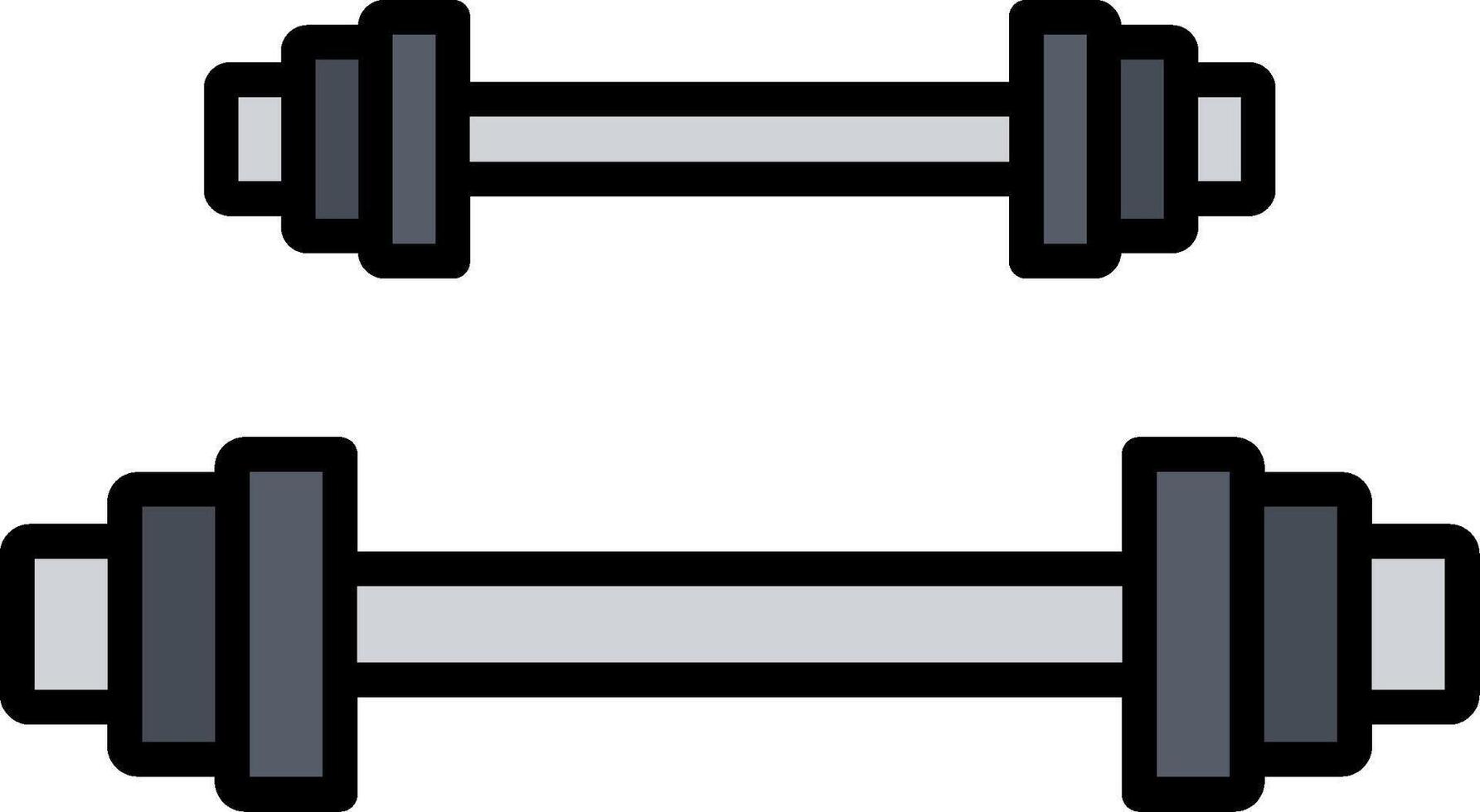 Weightlifting Line Filled Icon vector