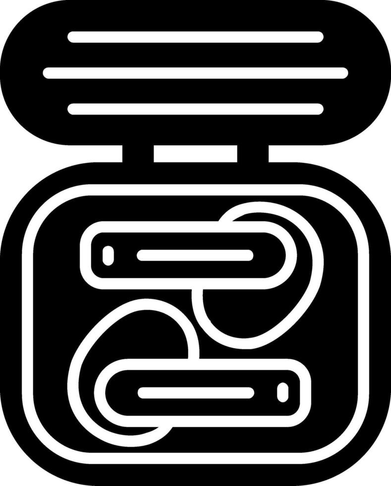 Earbuds Glyph Icon vector