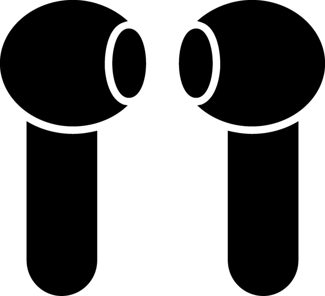 Earbuds Glyph Icon vector