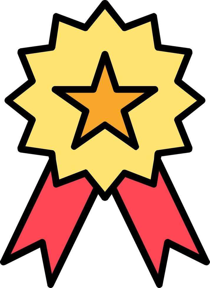 Ribbon Line Filled Icon vector