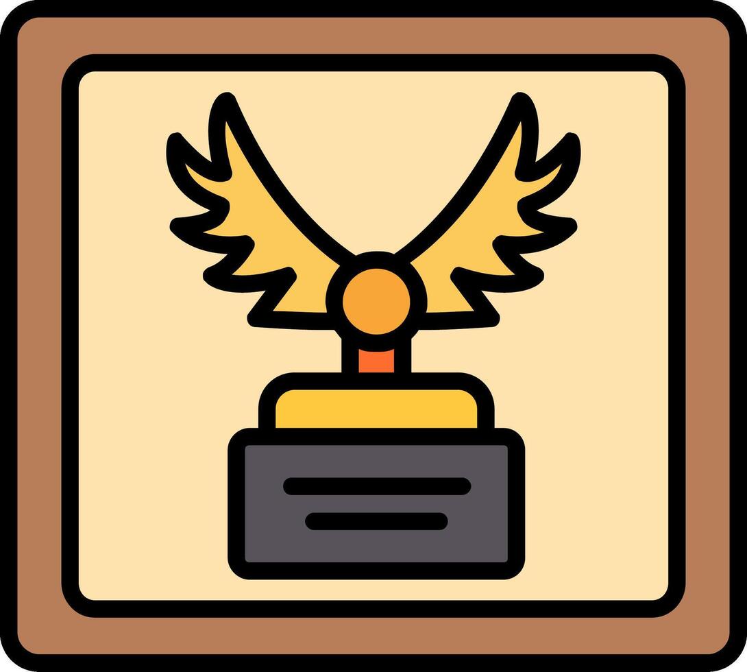 Frame Line Filled Icon vector