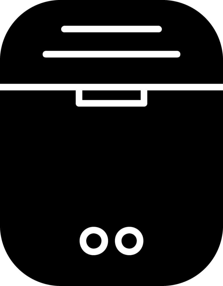 Earbuds Glyph Icon vector