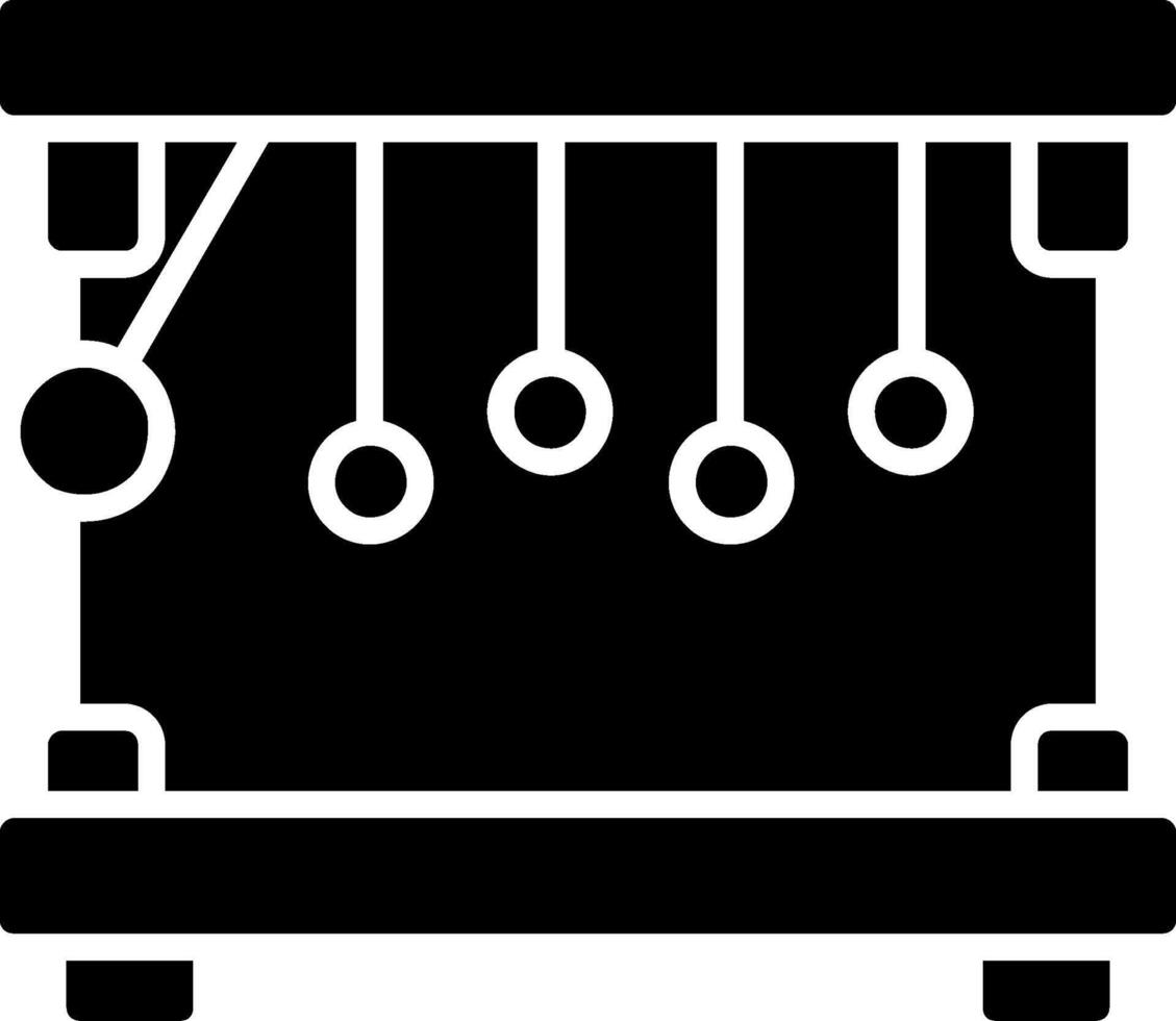 Pendulum Glyph Icon vector