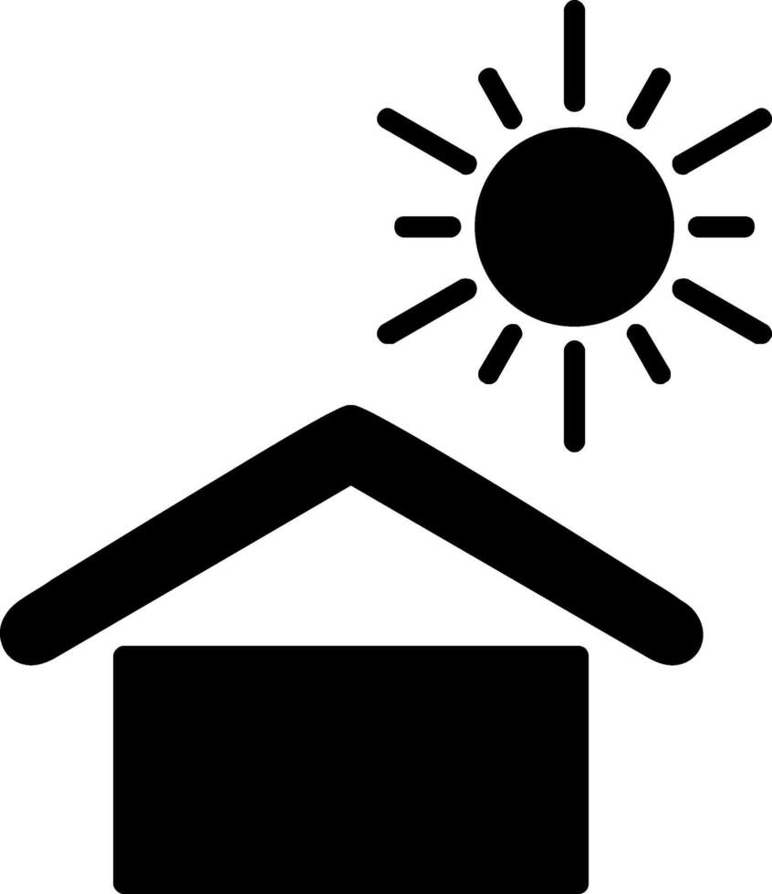 Keep Away From Heat Glyph Icon vector