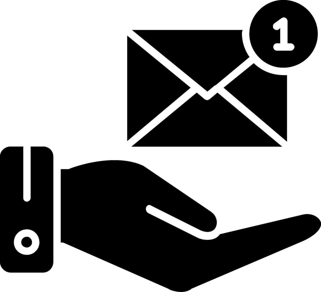 Email Glyph Icon vector