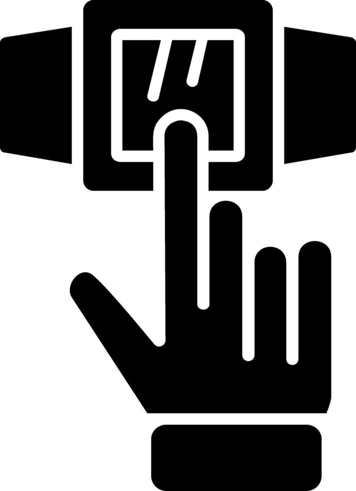 Smartwatch Glyph Icon vector