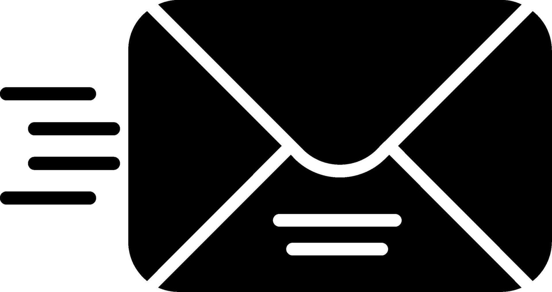 Email Glyph Icon vector