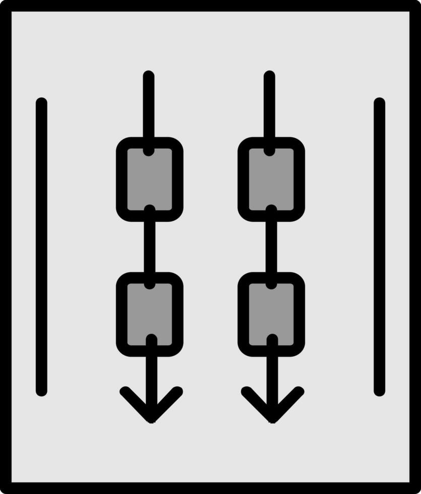 Sling Here Line Filled Icon vector