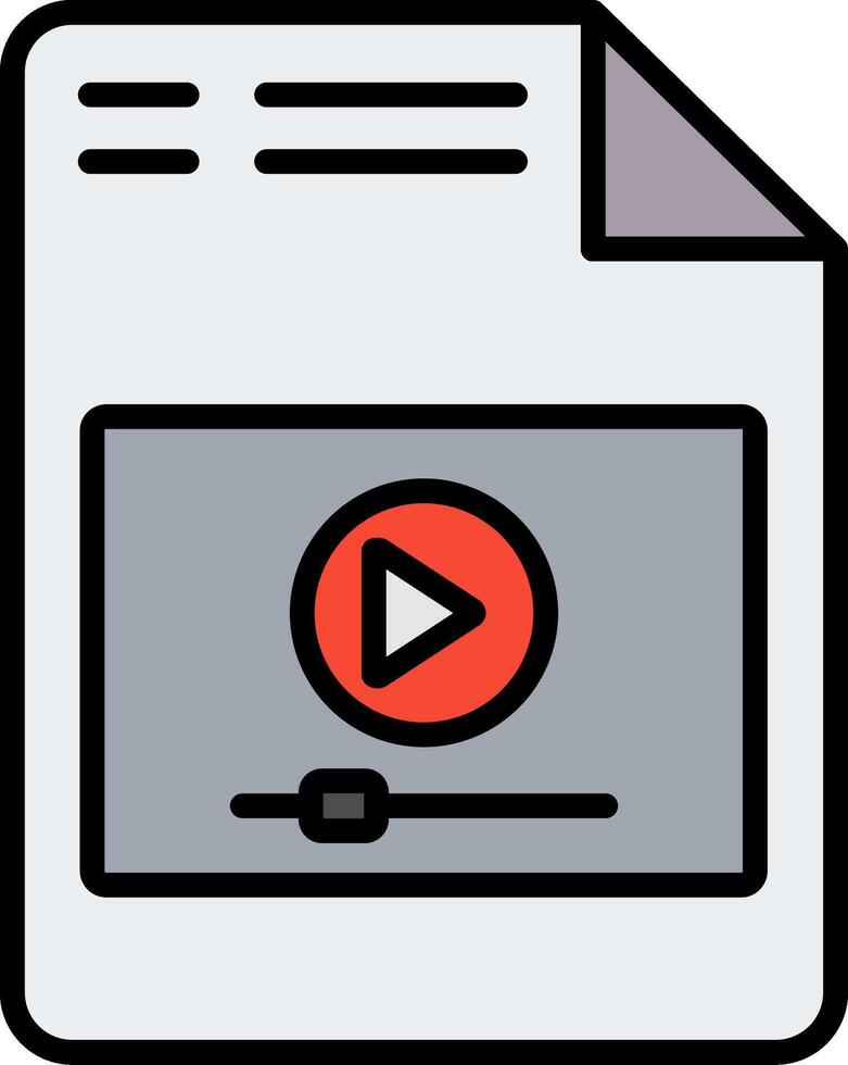 Line Filled Icon vector