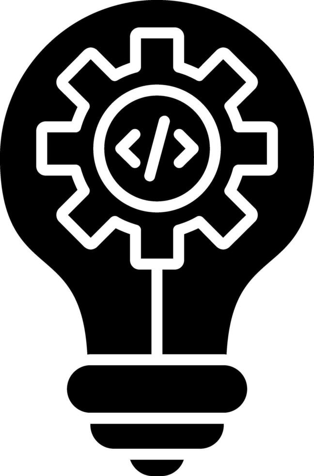 Idea Glyph Icon vector
