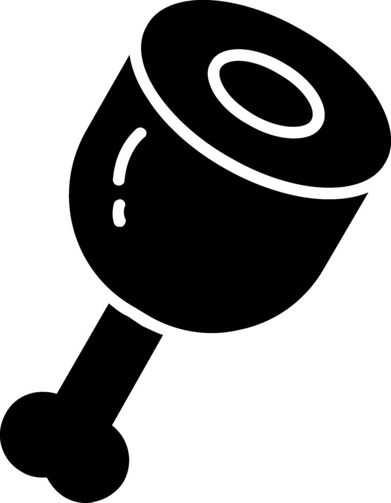 Ham Glyph Icon vector