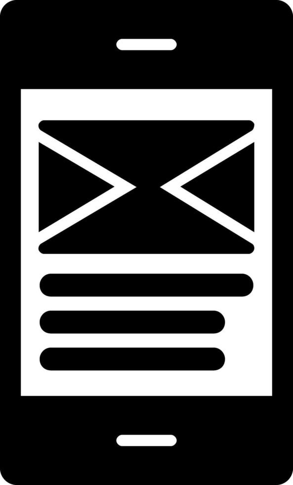 Email Glyph Icon vector