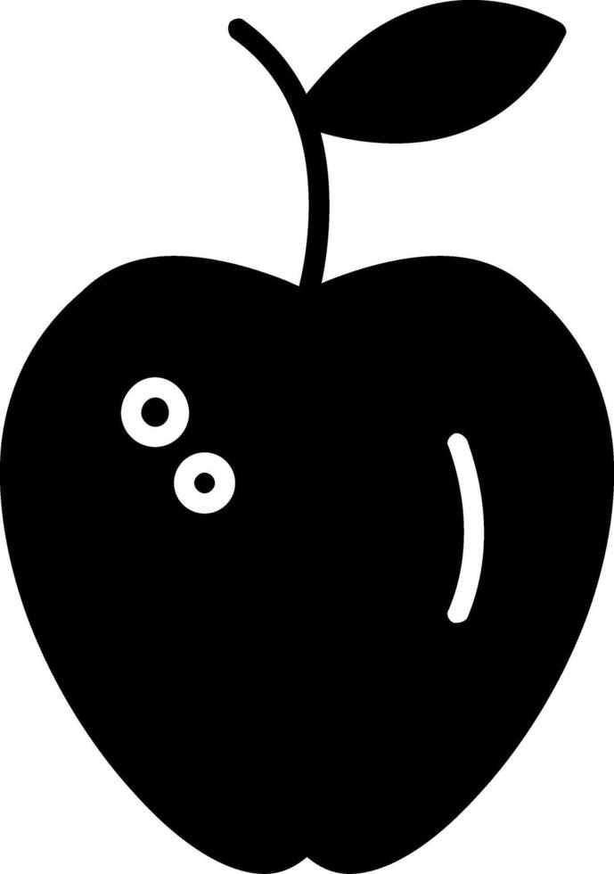 Apple Glyph Icon vector