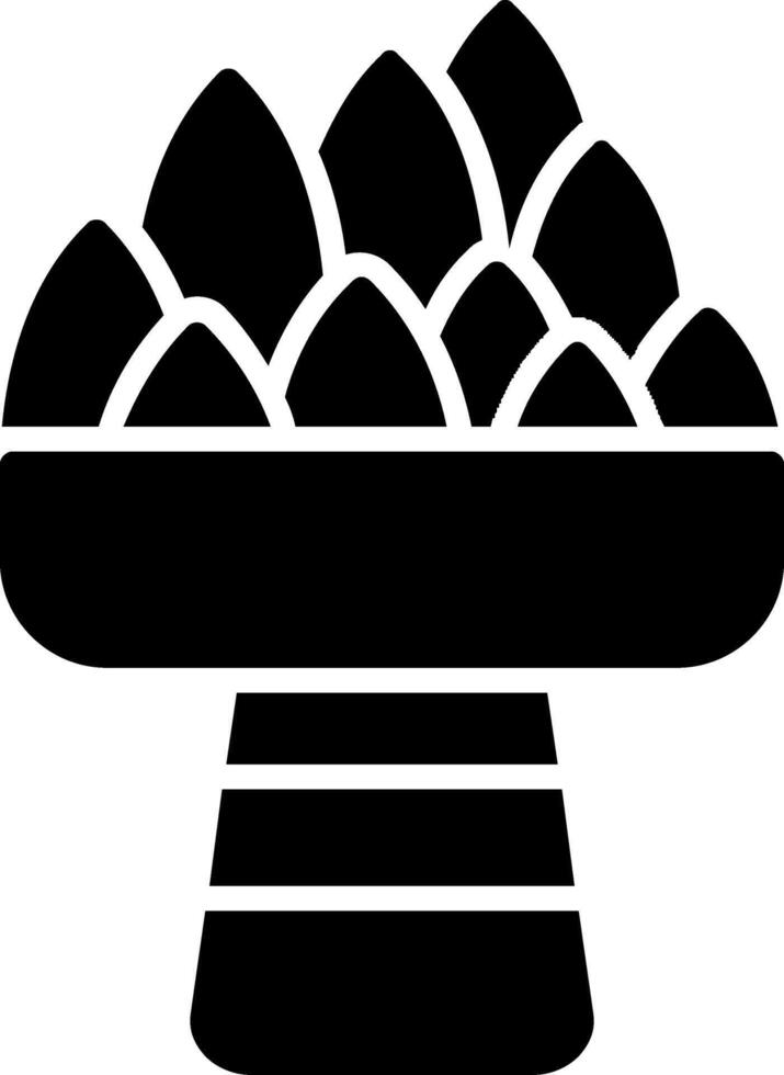 Artichoke Glyph Icon vector