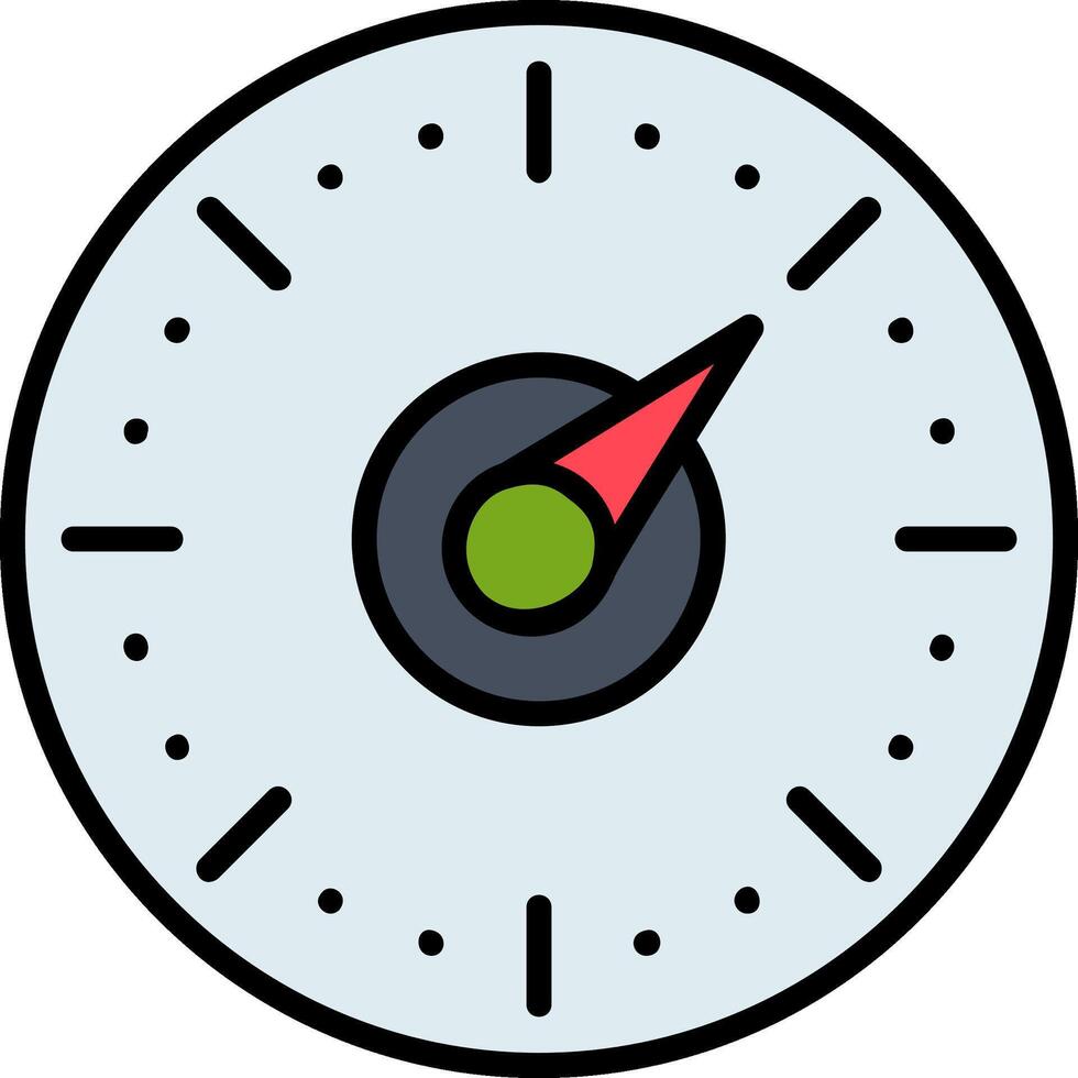 Timer Line Filled Icon vector