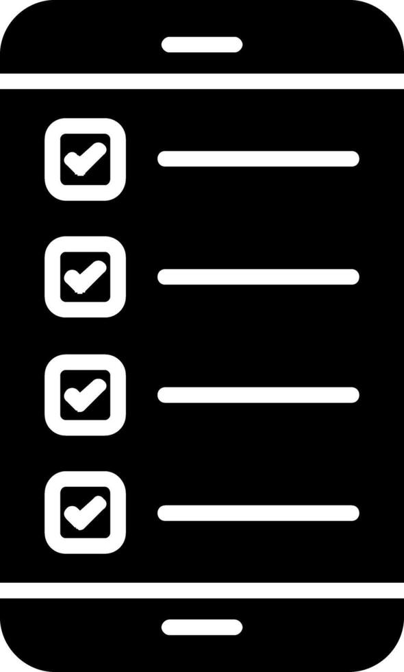 Smartphone Glyph Icon vector
