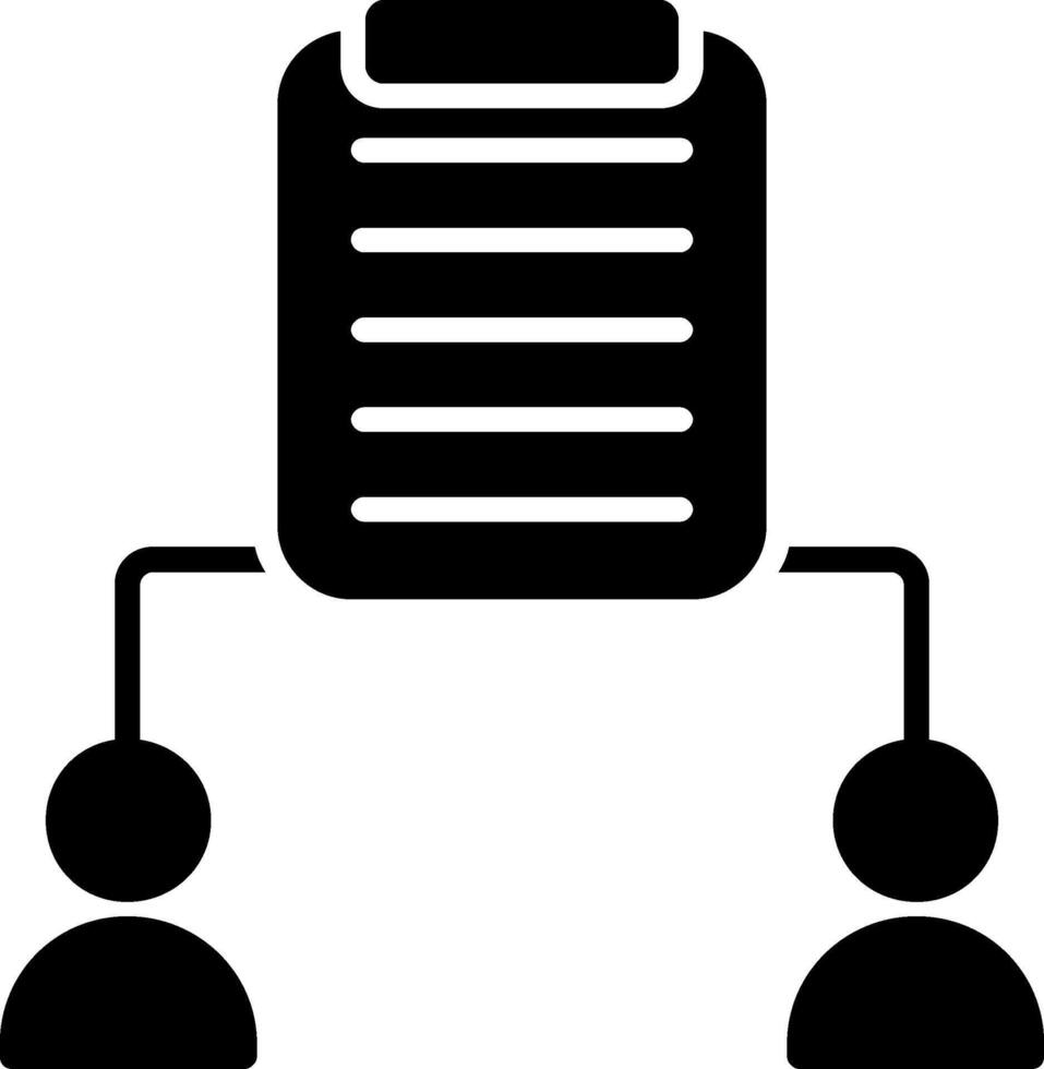 Clipboard Glyph Icon vector