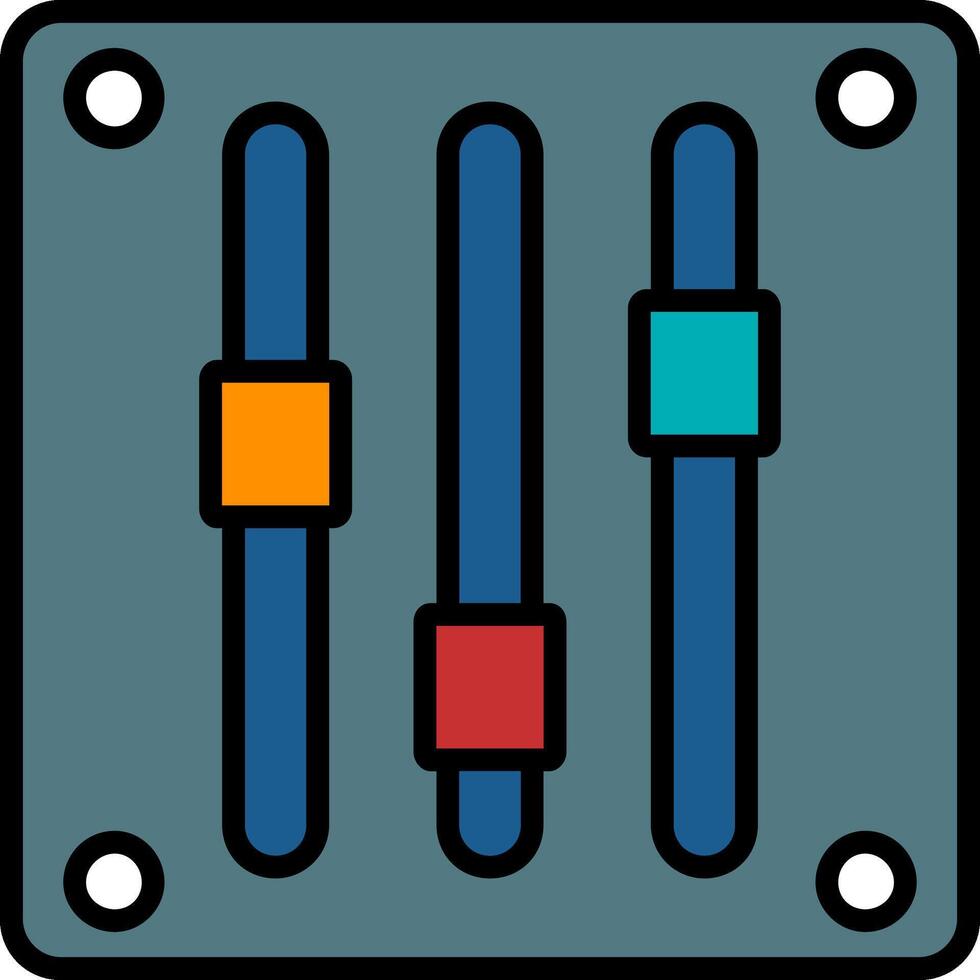 Gauge Line Filled Icon vector