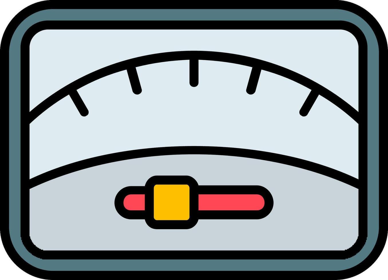 Dial Line Filled Icon vector