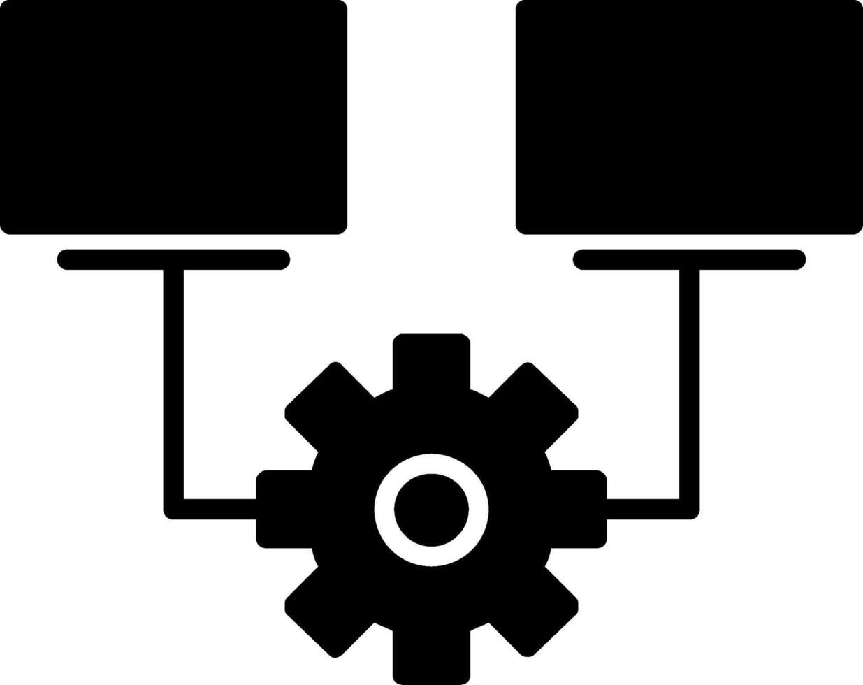 Multitask Glyph Icon vector