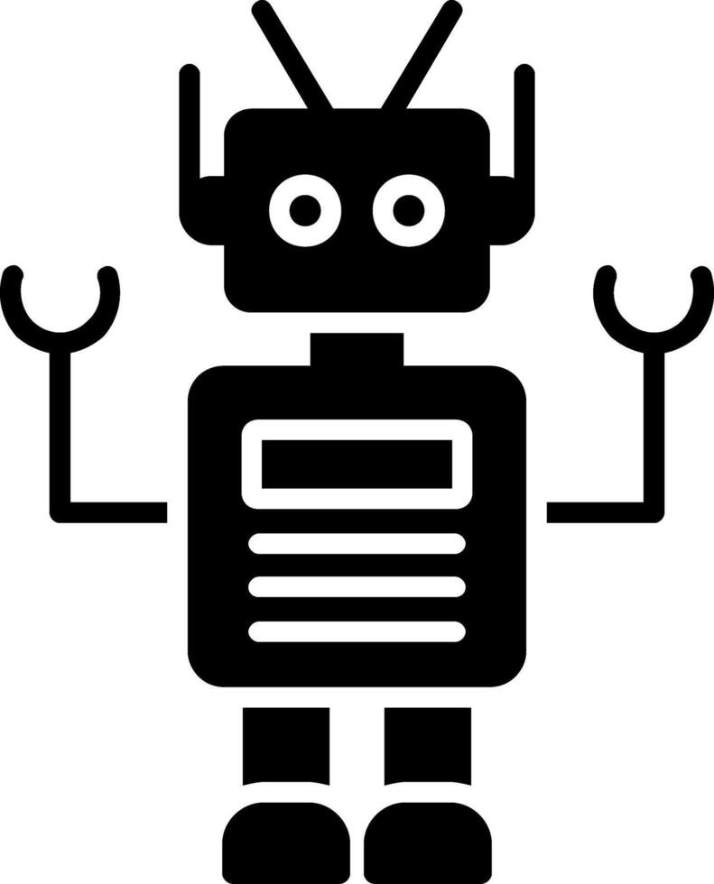 Robot Glyph Icon vector