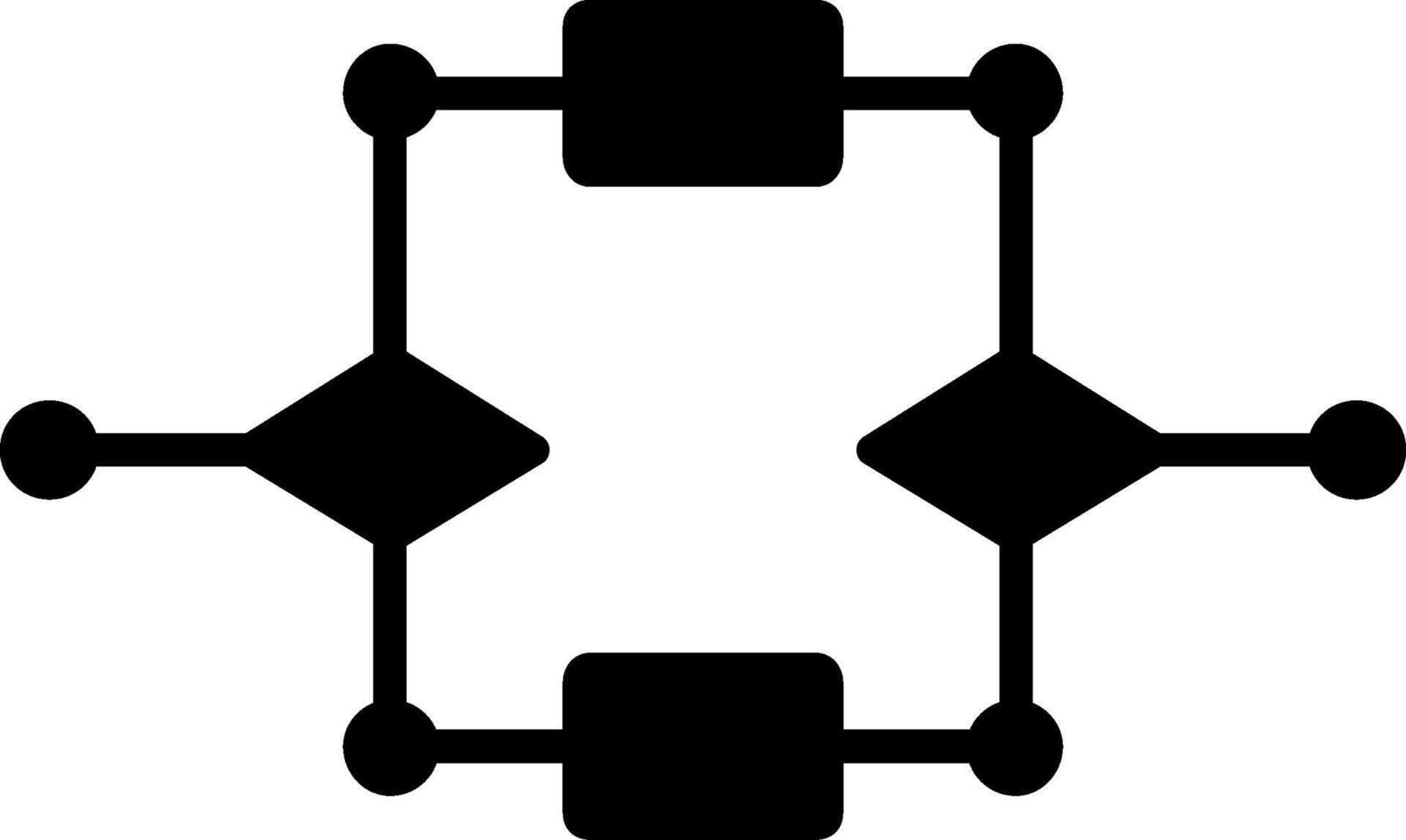 Algorithm Glyph Icon vector