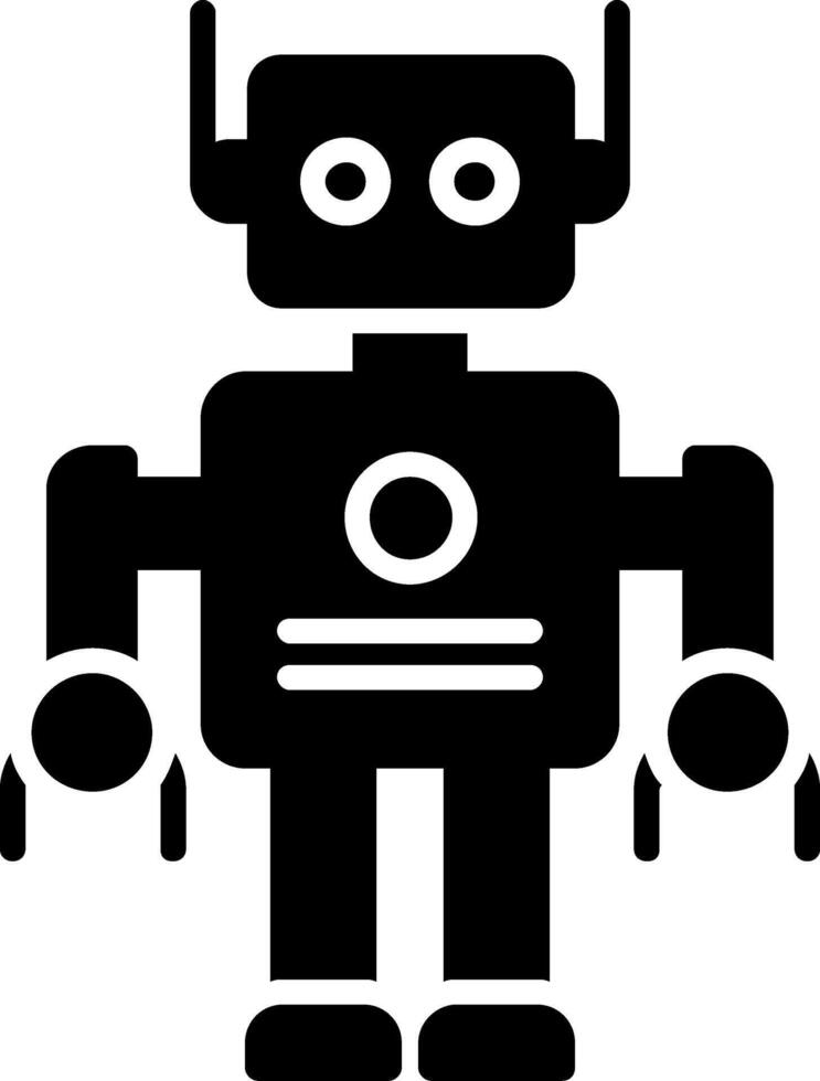 Robot Glyph Icon vector