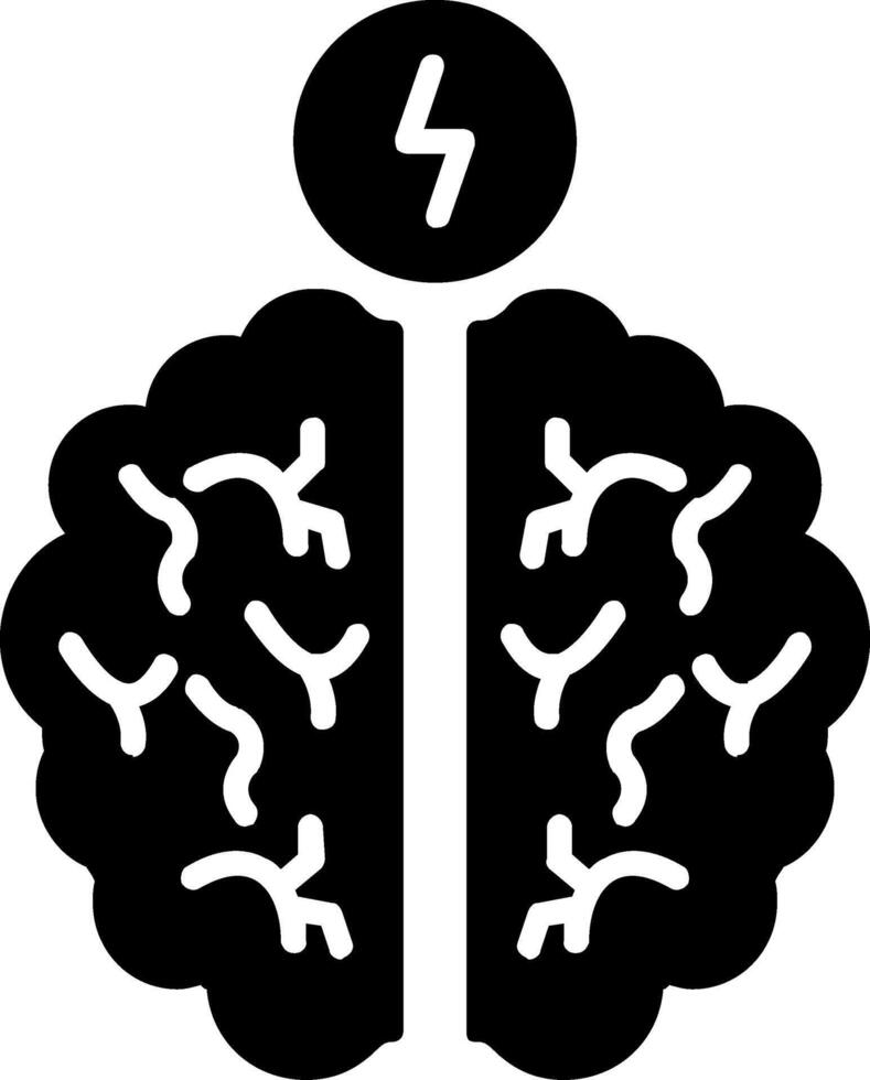 neurocirugía glifo icono vector