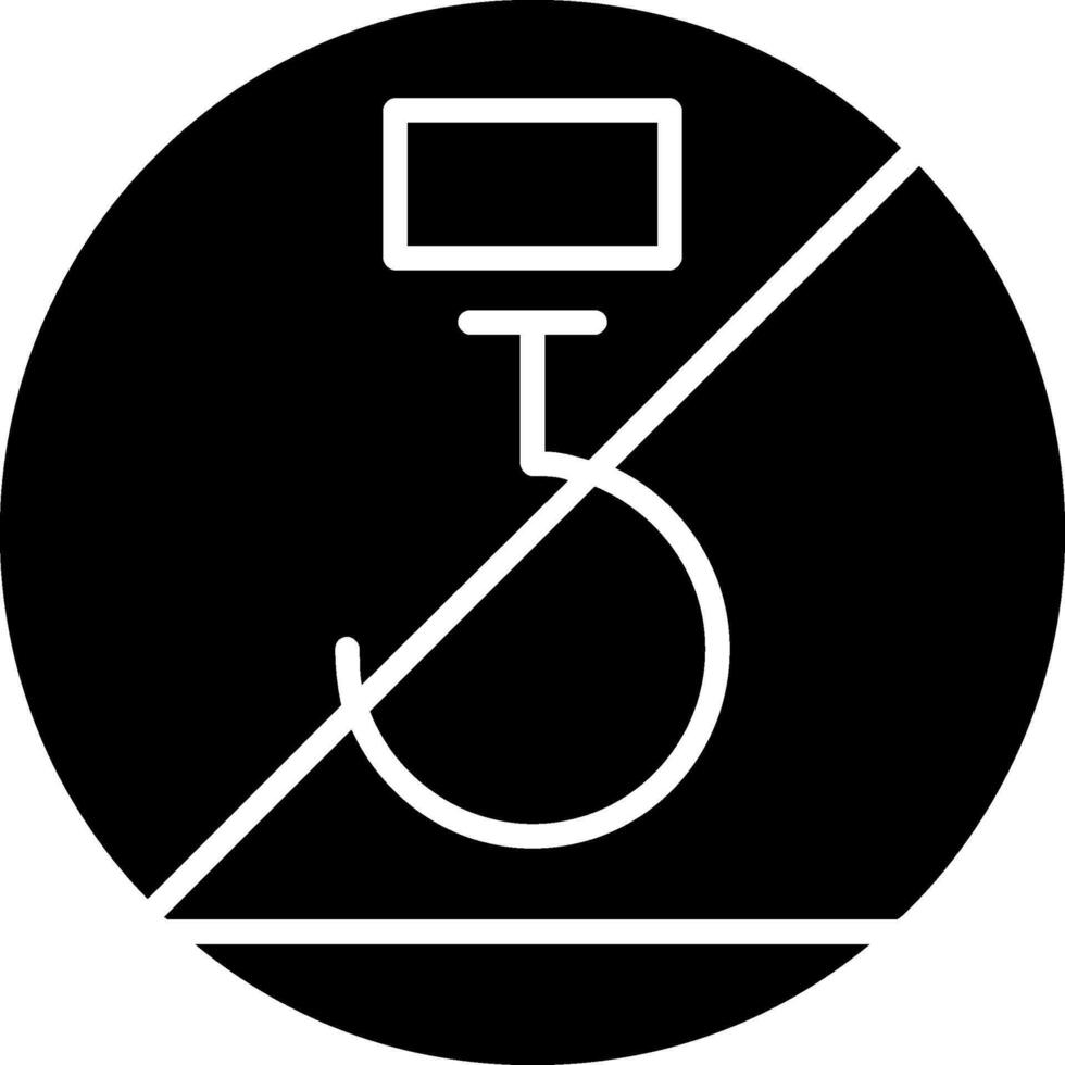 Use No Hooks Glyph Icon vector
