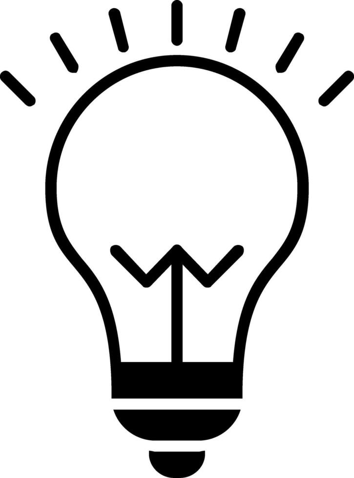 Idea Glyph Icon vector