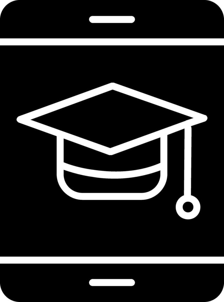 Graduation Glyph Icon vector