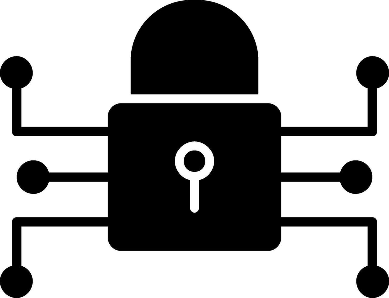 Encryption Glyph Icon vector