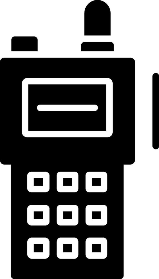 Walkie Talkie Glyph Icon vector