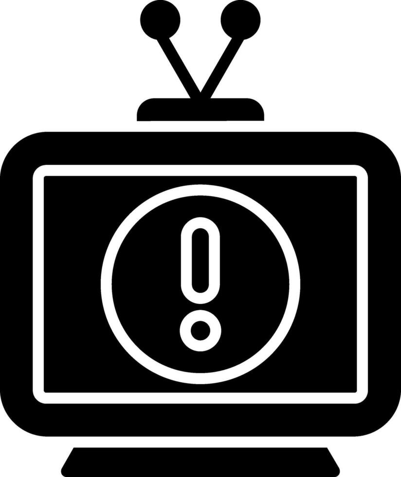 Television Glyph Icon vector