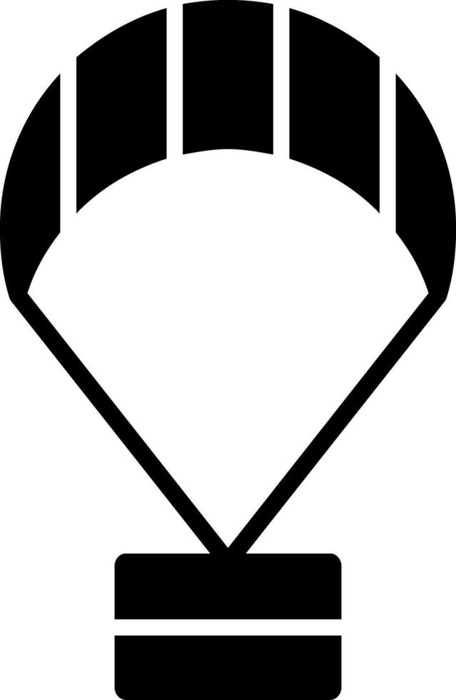 Paragliding Glyph Icon vector